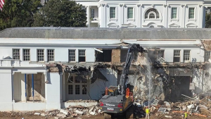 Սպիտակ տան մի մասը քանդում են պարահանդեսային դահլիճ կառուցելու համար