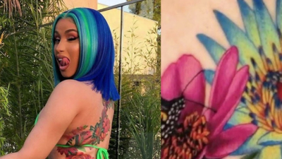 Քարդի Բին ցուցադրել է իր հետույքին արված հսկայական դաջվածքը