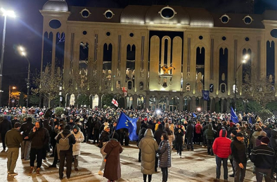 Թբիլիսիում լայնածավալ բողոքի ակցիա է ընթանում