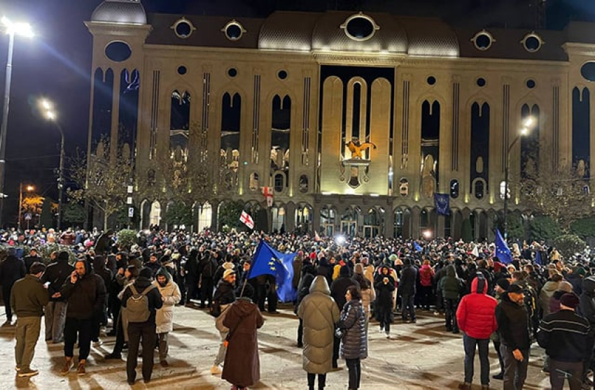 Թբիլիսիում լայնածավալ բողոքի ակցիա է ընթանում