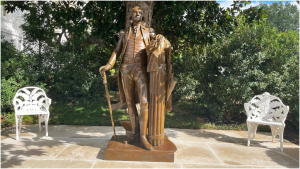 Սպիտակ տան Վարդերի պարտեզում տեղադրվել է Ջորջ Վաշինգտոնի արձանը