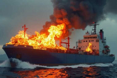 Թուրքիայի Սև ծովի ափերի մոտ ռուսական լցանավերում հրդեհ է բռնկվել